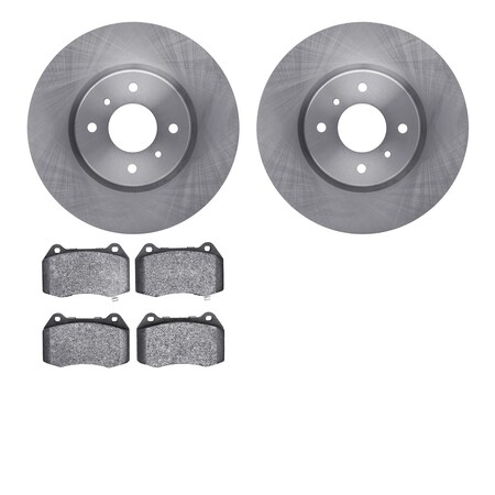 Dynamic Friction Company Front Brake Rotors with 5000 Advanced Brake Pads 6502-67356